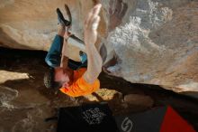 Bouldering in Hueco Tanks on 01/29/2020 with Blue Lizard Climbing and Yoga

Filename: SRM_20200129_1707350.jpg
Aperture: f/8.0
Shutter Speed: 1/250
Body: Canon EOS-1D Mark II
Lens: Canon EF 16-35mm f/2.8 L