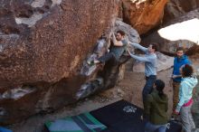 Bouldering in Hueco Tanks on 02/16/2020 with Blue Lizard Climbing and Yoga

Filename: SRM_20200216_1035500.jpg
Aperture: f/5.0
Shutter Speed: 1/250
Body: Canon EOS-1D Mark II
Lens: Canon EF 16-35mm f/2.8 L