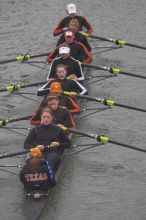 The Longhorns first varsity eight of coxswain Mary Cait McPherson, stroke Luise Fleischhauer, Callie Mattrisch, Jen Vander Maarel, Kellie Lunday, Jelena Zunic, Emilie Sallee, Alex Janss and Nancy Arrington placed first with a time of 28:09.00.  The women's rowing team competed in the 2008 Fighting Nutria on Saturday, February 16, 2008.

Filename: SRM_20080216_0826542.jpg
Aperture: f/4.0
Shutter Speed: 1/800
Body: Canon EOS-1D Mark II
Lens: Canon EF 300mm f/2.8 L IS