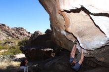 Bouldering in Hueco Tanks on 03/13/2016 with Blue Lizard Climbing and Yoga

Filename: SRM_20160313_1511210.jpg
Aperture: f/9.0
Shutter Speed: 1/250
Body: Canon EOS 20D
Lens: Canon EF 16-35mm f/2.8 L