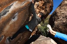 Bouldering in Hueco Tanks on 03/19/2016 with Blue Lizard Climbing and Yoga

Filename: SRM_20160319_0900590.jpg
Aperture: f/8.0
Shutter Speed: 1/250
Body: Canon EOS 20D
Lens: Canon EF 16-35mm f/2.8 L
