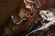 Bouldering in Hueco Tanks on 04/06/2016 with Blue Lizard Climbing and Yoga

Filename: SRM_20160406_1415340.jpg
Aperture: f/9.0
Shutter Speed: 1/250
Body: Canon EOS 20D
Lens: Canon EF 16-35mm f/2.8 L
