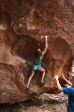 Bouldering in Hueco Tanks on 04/10/2016 with Blue Lizard Climbing and Yoga

Filename: SRM_20160410_1527200.jpg
Aperture: f/5.0
Shutter Speed: 1/250
Body: Canon EOS 20D
Lens: Canon EF 16-35mm f/2.8 L