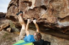 Bouldering in Hueco Tanks on 10/19/2018 with Blue Lizard Climbing and Yoga

Filename: SRM_20181019_0939570.jpg
Aperture: f/5.6
Shutter Speed: 1/800
Body: Canon EOS-1D Mark II
Lens: Canon EF 16-35mm f/2.8 L