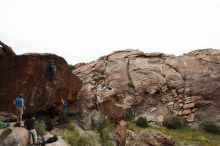 Bouldering in Hueco Tanks on 10/19/2018 with Blue Lizard Climbing and Yoga

Filename: SRM_20181019_1515190.jpg
Aperture: f/5.6
Shutter Speed: 1/500
Body: Canon EOS-1D Mark II
Lens: Canon EF 16-35mm f/2.8 L