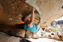 Bouldering in Hueco Tanks on 11/03/2018 with Blue Lizard Climbing and Yoga

Filename: SRM_20181103_0949130.jpg
Aperture: f/5.6
Shutter Speed: 1/800
Body: Canon EOS-1D Mark II
Lens: Canon EF 16-35mm f/2.8 L