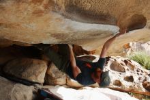 Bouldering in Hueco Tanks on 11/03/2018 with Blue Lizard Climbing and Yoga

Filename: SRM_20181103_0954530.jpg
Aperture: f/5.6
Shutter Speed: 1/800
Body: Canon EOS-1D Mark II
Lens: Canon EF 16-35mm f/2.8 L