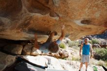 Bouldering in Hueco Tanks on 11/03/2018 with Blue Lizard Climbing and Yoga

Filename: SRM_20181103_0957320.jpg
Aperture: f/5.6
Shutter Speed: 1/1000
Body: Canon EOS-1D Mark II
Lens: Canon EF 16-35mm f/2.8 L
