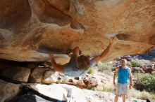 Bouldering in Hueco Tanks on 11/03/2018 with Blue Lizard Climbing and Yoga

Filename: SRM_20181103_0957321.jpg
Aperture: f/5.6
Shutter Speed: 1/800
Body: Canon EOS-1D Mark II
Lens: Canon EF 16-35mm f/2.8 L