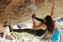 Bouldering in Hueco Tanks on 11/03/2018 with Blue Lizard Climbing and Yoga

Filename: SRM_20181103_1004121.jpg
Aperture: f/4.0
Shutter Speed: 1/800
Body: Canon EOS-1D Mark II
Lens: Canon EF 50mm f/1.8 II