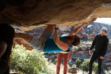 Bouldering in Hueco Tanks on 11/03/2018 with Blue Lizard Climbing and Yoga

Filename: SRM_20181103_1009290.jpg
Aperture: f/5.6
Shutter Speed: 1/400
Body: Canon EOS-1D Mark II
Lens: Canon EF 50mm f/1.8 II