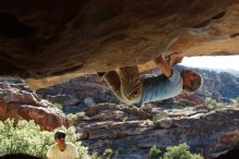 Bouldering in Hueco Tanks on 11/03/2018 with Blue Lizard Climbing and Yoga

Filename: SRM_20181103_1011231.jpg
Aperture: f/5.6
Shutter Speed: 1/640
Body: Canon EOS-1D Mark II
Lens: Canon EF 50mm f/1.8 II