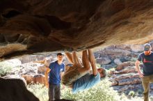 Bouldering in Hueco Tanks on 11/03/2018 with Blue Lizard Climbing and Yoga

Filename: SRM_20181103_1032450.jpg
Aperture: f/5.6
Shutter Speed: 1/400
Body: Canon EOS-1D Mark II
Lens: Canon EF 50mm f/1.8 II