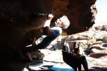 Bouldering in Hueco Tanks on 11/03/2018 with Blue Lizard Climbing and Yoga

Filename: SRM_20181103_1504261.jpg
Aperture: f/4.0
Shutter Speed: 1/2000
Body: Canon EOS-1D Mark II
Lens: Canon EF 16-35mm f/2.8 L