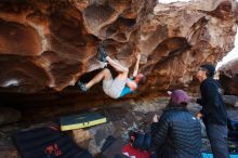 Bouldering in Hueco Tanks on 11/03/2018 with Blue Lizard Climbing and Yoga

Filename: SRM_20181103_1634100.jpg
Aperture: f/4.0
Shutter Speed: 1/320
Body: Canon EOS-1D Mark II
Lens: Canon EF 16-35mm f/2.8 L