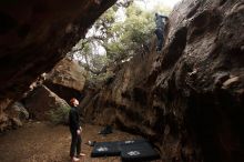 Bouldering in Hueco Tanks on 11/22/2018 with Blue Lizard Climbing and Yoga

Filename: SRM_20181122_1536480.jpg
Aperture: f/2.8
Shutter Speed: 1/320
Body: Canon EOS-1D Mark II
Lens: Canon EF 16-35mm f/2.8 L