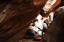 Bouldering in Hueco Tanks on 11/22/2018 with Blue Lizard Climbing and Yoga

Filename: SRM_20181122_1546180.jpg
Aperture: f/2.8
Shutter Speed: 1/40
Body: Canon EOS-1D Mark II
Lens: Canon EF 16-35mm f/2.8 L