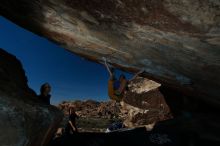 Bouldering in Hueco Tanks on 11/19/2018 with Blue Lizard Climbing and Yoga

Filename: SRM_20181119_1442230.jpg
Aperture: f/8.0
Shutter Speed: 1/250
Body: Canon EOS-1D Mark II
Lens: Canon EF 16-35mm f/2.8 L