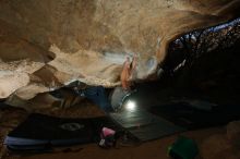 Bouldering in Hueco Tanks on 12/01/2018 with Blue Lizard Climbing and Yoga

Filename: SRM_20181201_1125150.jpg
Aperture: f/8.0
Shutter Speed: 1/160
Body: Canon EOS-1D Mark II
Lens: Canon EF 16-35mm f/2.8 L