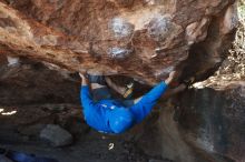 Bouldering in Hueco Tanks on 12/01/2018 with Blue Lizard Climbing and Yoga

Filename: SRM_20181201_1352160.jpg
Aperture: f/4.0
Shutter Speed: 1/400
Body: Canon EOS-1D Mark II
Lens: Canon EF 50mm f/1.8 II