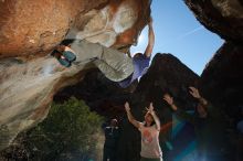 Bouldering in Hueco Tanks on 12/14/2018 with Blue Lizard Climbing and Yoga

Filename: SRM_20181214_1221330.jpg
Aperture: f/8.0
Shutter Speed: 1/250
Body: Canon EOS-1D Mark II
Lens: Canon EF 16-35mm f/2.8 L