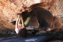 Bouldering in Hueco Tanks on 12/14/2018 with Blue Lizard Climbing and Yoga

Filename: SRM_20181214_1424120.jpg
Aperture: f/2.8
Shutter Speed: 1/250
Body: Canon EOS-1D Mark II
Lens: Canon EF 50mm f/1.8 II