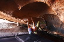 Bouldering in Hueco Tanks on 12/14/2018 with Blue Lizard Climbing and Yoga

Filename: SRM_20181214_1443080.jpg
Aperture: f/2.8
Shutter Speed: 1/250
Body: Canon EOS-1D Mark II
Lens: Canon EF 16-35mm f/2.8 L