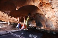 Bouldering in Hueco Tanks on 12/14/2018 with Blue Lizard Climbing and Yoga

Filename: SRM_20181214_1443130.jpg
Aperture: f/2.8
Shutter Speed: 1/250
Body: Canon EOS-1D Mark II
Lens: Canon EF 16-35mm f/2.8 L