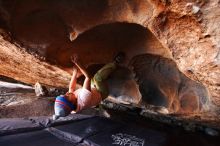 Bouldering in Hueco Tanks on 12/14/2018 with Blue Lizard Climbing and Yoga

Filename: SRM_20181214_1443190.jpg
Aperture: f/2.8
Shutter Speed: 1/250
Body: Canon EOS-1D Mark II
Lens: Canon EF 16-35mm f/2.8 L