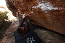 Bouldering in Hueco Tanks on 12/14/2018 with Blue Lizard Climbing and Yoga

Filename: SRM_20181214_1552070.jpg
Aperture: f/5.6
Shutter Speed: 1/250
Body: Canon EOS-1D Mark II
Lens: Canon EF 16-35mm f/2.8 L