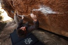 Bouldering in Hueco Tanks on 12/14/2018 with Blue Lizard Climbing and Yoga

Filename: SRM_20181214_1556210.jpg
Aperture: f/5.6
Shutter Speed: 1/250
Body: Canon EOS-1D Mark II
Lens: Canon EF 16-35mm f/2.8 L