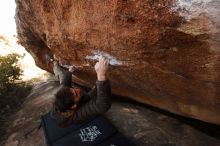 Bouldering in Hueco Tanks on 12/14/2018 with Blue Lizard Climbing and Yoga

Filename: SRM_20181214_1556270.jpg
Aperture: f/6.3
Shutter Speed: 1/250
Body: Canon EOS-1D Mark II
Lens: Canon EF 16-35mm f/2.8 L