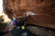 Bouldering in Hueco Tanks on 12/14/2018 with Blue Lizard Climbing and Yoga

Filename: SRM_20181214_1557241.jpg
Aperture: f/5.6
Shutter Speed: 1/250
Body: Canon EOS-1D Mark II
Lens: Canon EF 16-35mm f/2.8 L