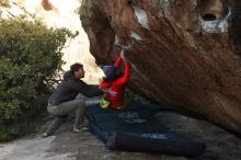 Bouldering in Hueco Tanks on 12/14/2018 with Blue Lizard Climbing and Yoga

Filename: SRM_20181214_1636412.jpg
Aperture: f/4.0
Shutter Speed: 1/250
Body: Canon EOS-1D Mark II
Lens: Canon EF 50mm f/1.8 II