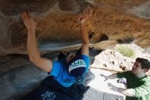 Bouldering in Hueco Tanks on 12/23/2018 with Blue Lizard Climbing and Yoga

Filename: SRM_20181223_1226250.jpg
Aperture: f/5.6
Shutter Speed: 1/320
Body: Canon EOS-1D Mark II
Lens: Canon EF 16-35mm f/2.8 L