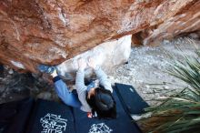 Bouldering in Hueco Tanks on 12/30/2018 with Blue Lizard Climbing and Yoga

Filename: SRM_20181230_1629250.jpg
Aperture: f/3.5
Shutter Speed: 1/250
Body: Canon EOS-1D Mark II
Lens: Canon EF 16-35mm f/2.8 L