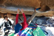 Bouldering in Hueco Tanks on 12/31/2018 with Blue Lizard Climbing and Yoga

Filename: SRM_20181231_1551040.jpg
Aperture: f/5.6
Shutter Speed: 1/250
Body: Canon EOS-1D Mark II
Lens: Canon EF 16-35mm f/2.8 L