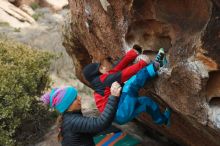 Bouldering in Hueco Tanks on 01/02/2019 with Blue Lizard Climbing and Yoga

Filename: SRM_20190102_1724400.jpg
Aperture: f/4.0
Shutter Speed: 1/250
Body: Canon EOS-1D Mark II
Lens: Canon EF 50mm f/1.8 II