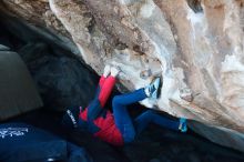 Bouldering in Hueco Tanks on 12/31/2018 with Blue Lizard Climbing and Yoga

Filename: SRM_20181231_1007290.jpg
Aperture: f/3.2
Shutter Speed: 1/250
Body: Canon EOS-1D Mark II
Lens: Canon EF 50mm f/1.8 II