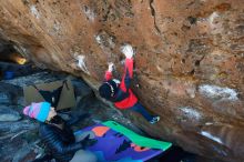 Bouldering in Hueco Tanks on 12/31/2018 with Blue Lizard Climbing and Yoga

Filename: SRM_20181231_1256580.jpg
Aperture: f/3.5
Shutter Speed: 1/250
Body: Canon EOS-1D Mark II
Lens: Canon EF 16-35mm f/2.8 L