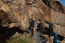 Bouldering in Hueco Tanks on 12/31/2018 with Blue Lizard Climbing and Yoga

Filename: SRM_20181231_1449160.jpg
Aperture: f/5.6
Shutter Speed: 1/500
Body: Canon EOS-1D Mark II
Lens: Canon EF 50mm f/1.8 II