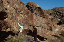 Bouldering in Hueco Tanks on 12/31/2018 with Blue Lizard Climbing and Yoga

Filename: SRM_20181231_1500100.jpg
Aperture: f/4.0
Shutter Speed: 1/1250
Body: Canon EOS-1D Mark II
Lens: Canon EF 50mm f/1.8 II