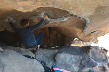 Bouldering in Hueco Tanks on 12/31/2018 with Blue Lizard Climbing and Yoga

Filename: SRM_20181231_1506190.jpg
Aperture: f/4.0
Shutter Speed: 1/40
Body: Canon EOS-1D Mark II
Lens: Canon EF 50mm f/1.8 II