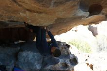Bouldering in Hueco Tanks on 12/31/2018 with Blue Lizard Climbing and Yoga

Filename: SRM_20181231_1506400.jpg
Aperture: f/3.5
Shutter Speed: 1/800
Body: Canon EOS-1D Mark II
Lens: Canon EF 50mm f/1.8 II