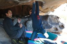 Bouldering in Hueco Tanks on 12/31/2018 with Blue Lizard Climbing and Yoga

Filename: SRM_20181231_1508400.jpg
Aperture: f/4.0
Shutter Speed: 1/400
Body: Canon EOS-1D Mark II
Lens: Canon EF 50mm f/1.8 II