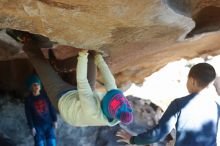 Bouldering in Hueco Tanks on 12/31/2018 with Blue Lizard Climbing and Yoga

Filename: SRM_20181231_1513500.jpg
Aperture: f/4.0
Shutter Speed: 1/320
Body: Canon EOS-1D Mark II
Lens: Canon EF 50mm f/1.8 II