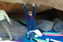 Bouldering in Hueco Tanks on 12/31/2018 with Blue Lizard Climbing and Yoga

Filename: SRM_20181231_1517220.jpg
Aperture: f/4.0
Shutter Speed: 1/250
Body: Canon EOS-1D Mark II
Lens: Canon EF 50mm f/1.8 II