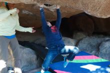 Bouldering in Hueco Tanks on 12/31/2018 with Blue Lizard Climbing and Yoga

Filename: SRM_20181231_1532530.jpg
Aperture: f/4.0
Shutter Speed: 1/250
Body: Canon EOS-1D Mark II
Lens: Canon EF 50mm f/1.8 II
