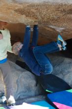 Bouldering in Hueco Tanks on 12/31/2018 with Blue Lizard Climbing and Yoga

Filename: SRM_20181231_1532580.jpg
Aperture: f/4.0
Shutter Speed: 1/250
Body: Canon EOS-1D Mark II
Lens: Canon EF 50mm f/1.8 II