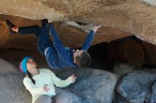 Bouldering in Hueco Tanks on 12/31/2018 with Blue Lizard Climbing and Yoga

Filename: SRM_20181231_1536070.jpg
Aperture: f/4.0
Shutter Speed: 1/250
Body: Canon EOS-1D Mark II
Lens: Canon EF 50mm f/1.8 II